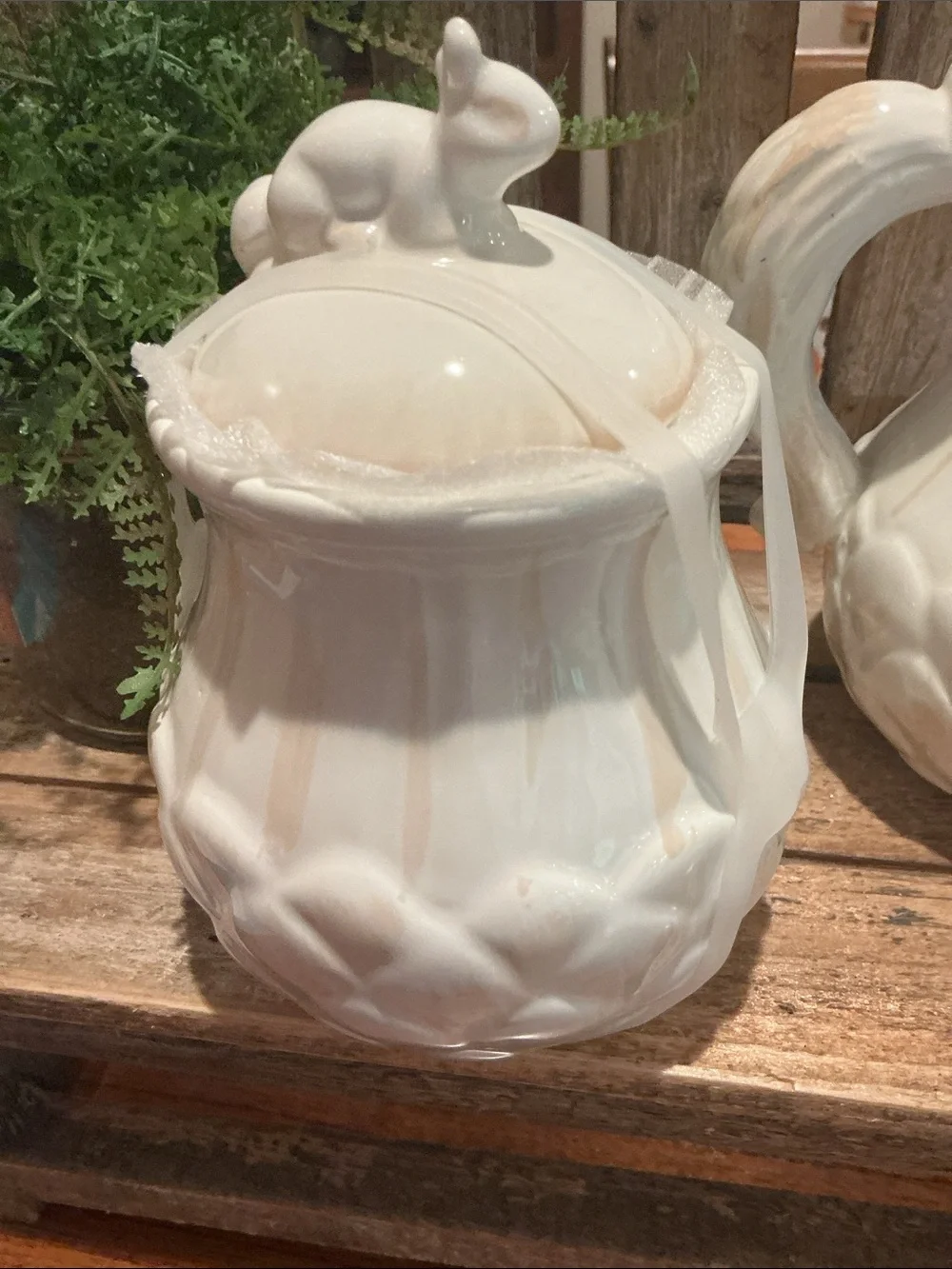 Fall Squirrel Cream and Sugar Set